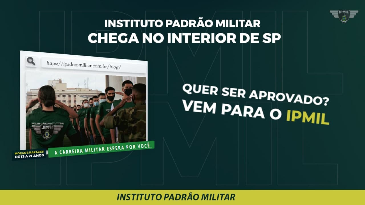 INSTITUTO PADRÃO MILITAR CHEGA A SÃO PAULO E INTERIOR